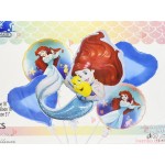 Фолиеви балони комплект от 5 бр. - Ариел малката русалка | PARTIBG.COM