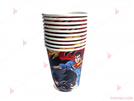 Чашки к-т 10бр. с Батман и Супермен