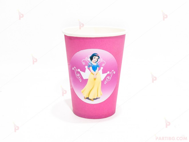 Чашки едноцветни в розово с декор Снежанка и седемте джуджета/Snow White and the Seven Dwarfs | PARTIBG.COM
