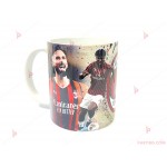 Керамична чаша за кафе/чай с декор АК Милан | PARTIBG.COM