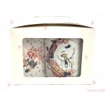 Подаръчен комплект за жена - Керамична чаша и огледало с декор гримове | PARTIBG.COM