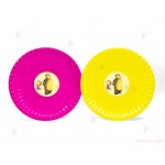 Чинийки едноцветни в жълто с декор Маша и Мечока / Masha and The Bear | PARTIBG.COM