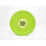 Чинийки едноцветни в зелено с декор Костенурките нинджа / Turtles | PARTIBG.COM