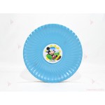 Чинийки едноцветни в синьо с декор Мики Маус / Mickey Mousee | PARTIBG.COM