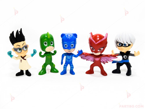 Фигурки за торта-Пи Джей Маск / PJ MASKS к-т 5бр