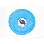 Чинийки едноцветни в синьо с декор Супермен | PARTIBG.COM