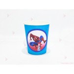 Чашки едноцветни в синьо с декор Спайдърмен | PARTIBG.COM