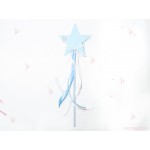 Пръчица за орисница за бебешка погача със светло синя звезда | PARTIBG.COM