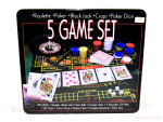 Комплект игри 5 в 1 /Roulette, Poker, Black Jack, Craps, Poker Dice/