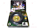 Комплект игри 5 в 1 /Roulette, Poker, Black Jack, Craps, Poker Dice/