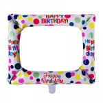 Фолиев балон Фоторамка "Happy Birthday" | PARTIBG.COM