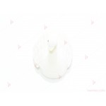 Подаръчна кутия за бижу от кадифе-лебед в бяло | PARTIBG.COM