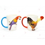 Чаша 3D ефект животни - папагал | PARTIBG.COM