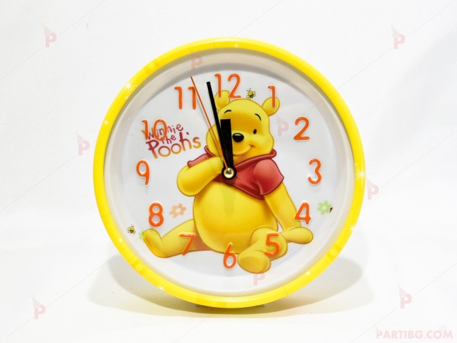 Детски часовник/будилник с декор Мечо пух | PARTIBG.COM