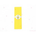 Салфетка едноцветна в жълто и тематичен декор Спондж Боб / Sponge bob | PARTIBG.COM