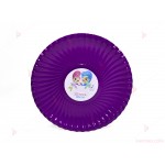 Чинийки едноцветни в лилаво с декор Искрица и Сияйница | PARTIBG.COM