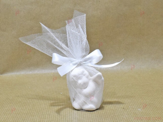 Подарък за гост за кръщене - бяло керамично ангелче