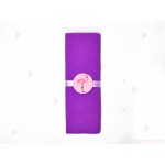Салфетка едноцветна в лилаво и тематичен декор Фламинго | PARTIBG.COM