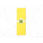 Салфетка едноцветна в жълто и тематичен декор Костенурките нинджа / Turtles | PARTIBG.COM