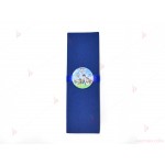 Салфетка едноцветна в тъмно синьо и тематичен декор Пес Патрул / Paw Patrol | PARTIBG.COM
