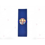 Салфетка едноцветна в тъмно синьо и тематичен декор Нинджаго / Ninjago | PARTIBG.COM