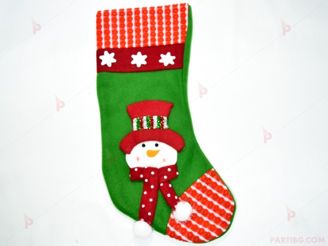 Коледено чорапче със снежко | PARTIBG.COM