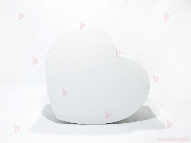 Кутия за подарък - сърце в бяло 6 | PARTIBG.COM