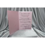 Покана кумска А5 перлен картон 250гр. в розово | PARTIBG.COM