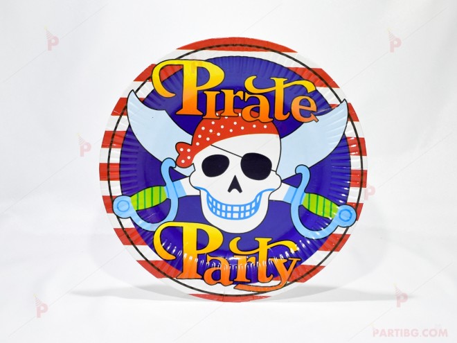 Чинийки к-т 10бр. Пирати 23см. | PARTIBG.COM
